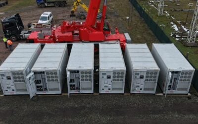 InoBat BESS units at a 30MWh C&I customer site in Slovakia. Image: InoBat.