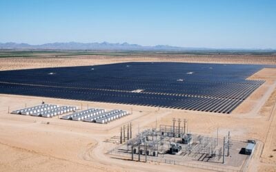 Intersect Power's Athos III solar-plus-storage project in Riverside County, California, which went into operation in 2023. Image: Intersect Power