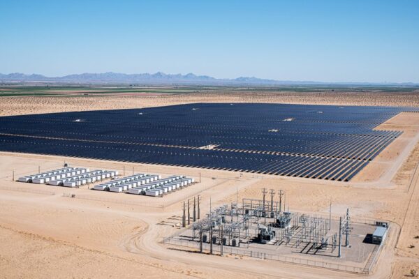 Intersect Power's Athos III solar-plus-storage project in Riverside County, California, which went into operation in 2023. Image: Intersect Power