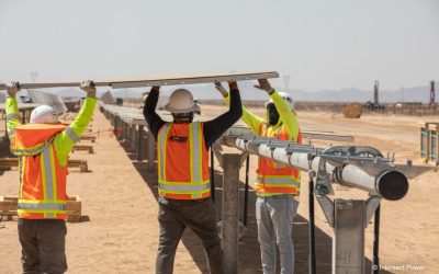 Intersect Power's Athos III project in Riverside, California, which is currently under construction. Image: Intersect Power.