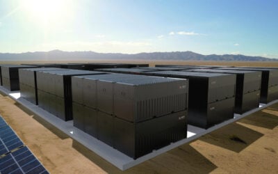 Rendering of Invinity Energy System's Endurium VRFB units at a project site. Image: Invinity.