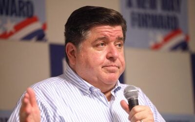 Illinois governor JB Pritzker, pictured at an event in September 2024. Image: Gage Skidmore via Flickr under Attribution-Share Alike 2.0 Generic license https://creativecommons.org/licenses/by-sa/2.0/deed.en