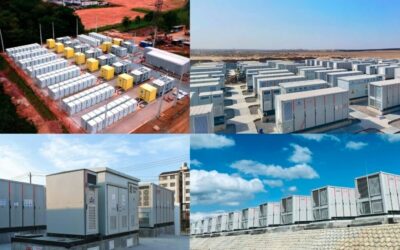 Projects that Kehua has provided BESS technology, with one in Brazil in the top left and the three others in China. Image: Kehua.