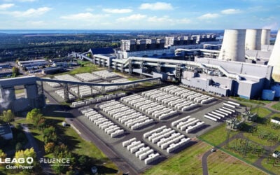 Rendering of the GigaBattery Jänschwalde 1000 project. Image: LEAG