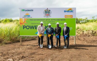 BESS in paradise: original 2020 groundbreaking for Leclanché's since-delayed solar-plus-storage project which appears back on track. Image: Leclanché.