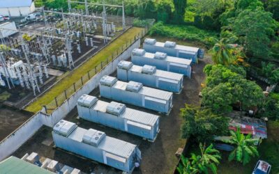 This 12MW/19MWh BESS performs frequency regulation applications, and is taken care of with the help of PowerUp's analytics solutions for renewables firm Akuo. Image: Akuo
