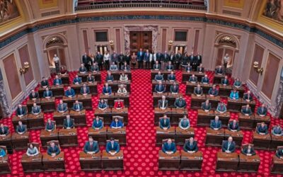 The Minnesota Senate, the upper legislative house of the state. Image: Minnesota Senate Republicans via Flickr.