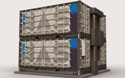 Rendering of containerised NGK NAS battery storage. Image: NGK Insulators.