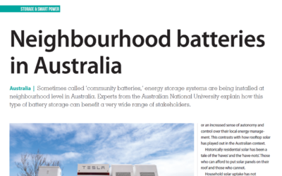 Neighbourhood batteries in Australia