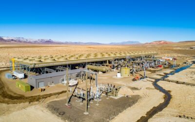North Valley, an Ormat geothermal power plant which went online in 2023. Image: Ormat Technologies.