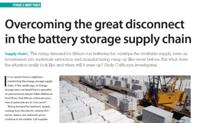 Overcoming the great disconnect in the battery storage supply chain