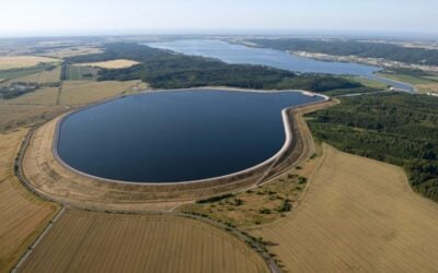 PGE Group's ESP Żarnowiec pumped hydro plant. The company's 263MW BESS will be built adjacent to the long-duration energy storage plant. Image: PGE Group