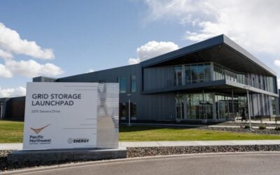 Exterior of the new Grid Storage Launchpad at PNNL, which will house 30 laboratories and around 100 scientists. Image: PNNL