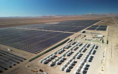 A Prevalon BESS project co-located with solar PV, including arrays equipped with Nextpower trackers. Image: Prevalon