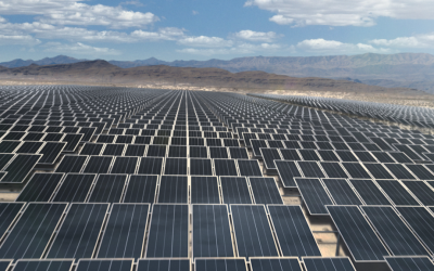 PV modules supplied by Maxeon at Quinbrook subsidiary Primergy's Gemini Project near Las Vegas, Nevada, US. Image: Quinbrook.