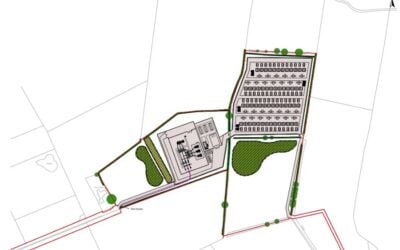 Layout plan for the Recurrent-Windel Harker BESS site in Cumbria, North East England. Image: Recurrent Energy.