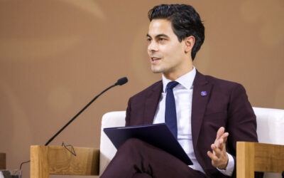 Rob Jetten, Deputy Prime Minister of the Netherlands and Minister for Climate and Energy Policy, talking at COP28 last year. Image: COP28 / Christophe Viseux.