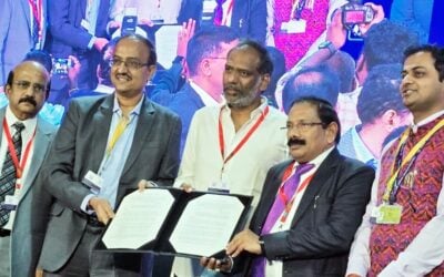 The agreement was made at Andhra Pradesh Partnership Summit 2025. Image: SECI via Facebook