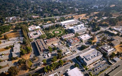 Aerial view of SLAC National Accelerator Laboratory. Image: Olivier Bonin/SLAC National Accelerator Laboratory from official Flickr