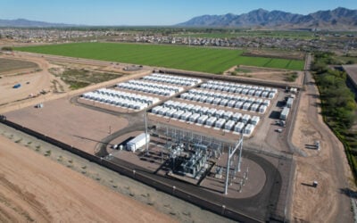 SRP's BESS resources include Plus Power's Sierra Estrella project (pictured), Arizona's largest standalone BESS to date. Image: Salt River Project