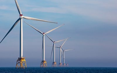 SSE's offshore wind farm Beatrice, a deep-water installation of 84 wind turbines, each of 7MW. Image: SSE.