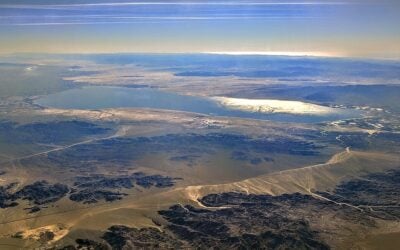 California's Salton Sea is being explored as a source of lithium. Image: wikimedia user Dicklyon used under CC Attribution-ShareAlike 4.0 International