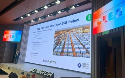 Sungrow Algihaz Saudi Arabia project presentation at GRES 2025 in Hefei China
