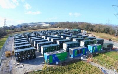 The Native River BESS, the only large-scale project that came online in the UK in April. Image: Ethical Power / Varco Energy.