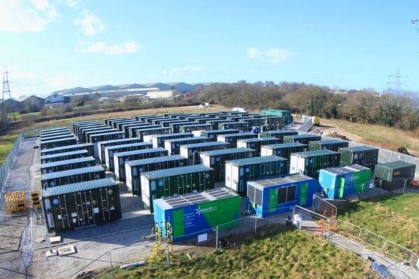 The Native River BESS, the only large-scale project that came online in the UK in April. Image: Ethical Power / Varco Energy.