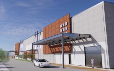 A render of Google's planned Redhawk Phase 2 data centre in Arizona. Image: Google / Stone Applications, LLC / Mesa.