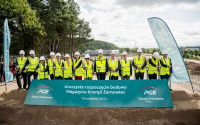 Construction ceremony for Poland BESS project from PGE, which will use LG batteries