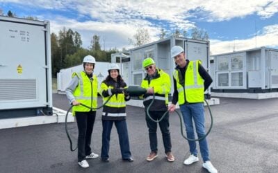 A BESS project being inaugurated in Sweden