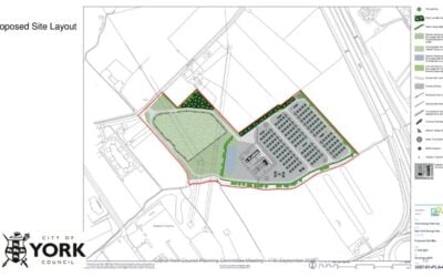 A site layout for an Aukera UK BESS project from planning documents.