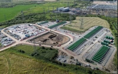 The Carrington project at Trafford Low Carbon Energy Park in Greater Manchester began construction in autumn 2025, with energisation expected by late 2026.Image: Statera Energy.