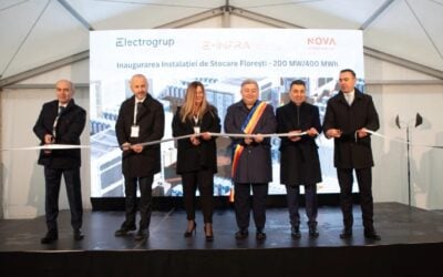 Nova Power & Gas inaugurating a BESS project in Romania. Image: Nova Power & Gas.