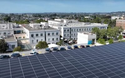 Eos and Faraday microgrid in California