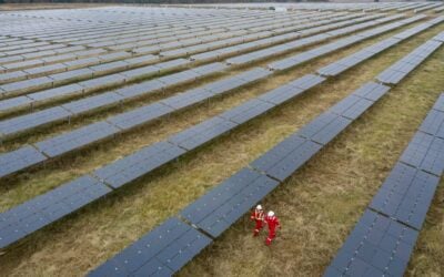 A 30MW solar farm in Tennessee, US, by Silicon Ranch, a company which Shell owns just over 43% of. Image: Stuart Conway/Shell.