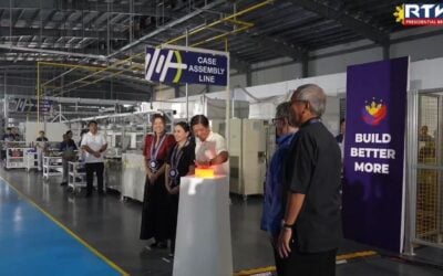 President Bong Bong Marcos Jr of the Philippines ceremonially inaugurates the new plant. Image: Presidential Communications Office, Office of the President of the Philippines.