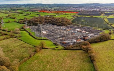 The 290MW, 6-hour BESS is planned for construction in the area outlined in red, in proximity of existing substation infrastructure. Image: Statera.