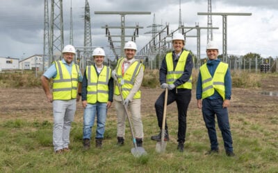 Event to mark the start of construction at the 56MW project in Strübbel. Image: Aquila Clean Energy