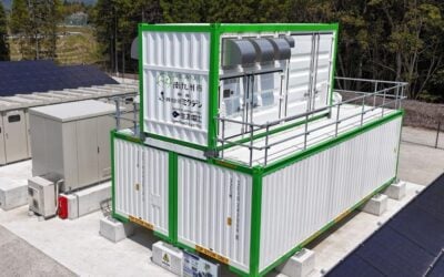 Sumitomo Electric's 4.5-hour duration flow battery system in Minamikyushu City, Japan. Image: Sumitomo Electric