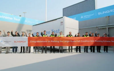 Sungrow announced the completion of a 138-hour large-scale 'extreme' test of its grid-forming technologies, independently witnessed by TÜV Rheinland, yesterday. Image: Sungrow