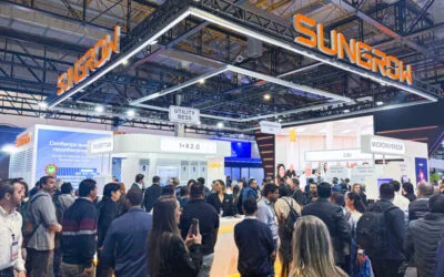 Sungrow's expo stand at Intersolar South America 2026 in São Paulo, Brazil. Image: Sungrow