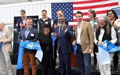 April 2025 inauguration event for Swift Current Energy's 800MW  Double Black Diamond Solar project in Chicago, Illinois. Photo Credit: Patrick Pyszka, City of Chicago