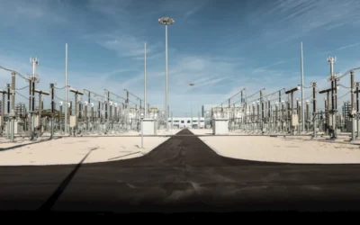 Capagatti electrical sub station in the province of Pescara in Abruzzo