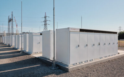 The Tesla Megapacks (pictured) have been deployed at the site of a coal power plant in Sendai, northern Japan. Image: Tesla Japan
