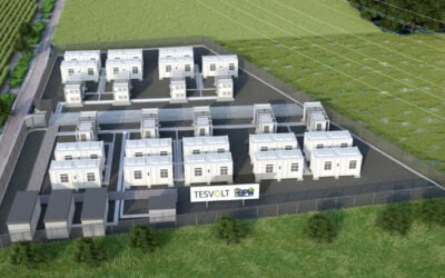 A render of the project, the company's largest to-date. Image: Tesvolt.