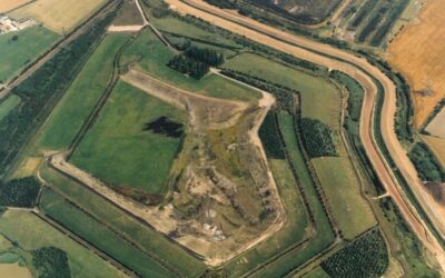 An aerial view of the Thorpe Marsh Green Energy battery storage project. Image: Banks Renewables.