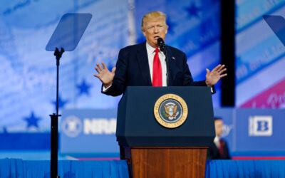 Donald Trump, pictured in 2017 during his previous presidency. Image: Flickr/Michael Vadon