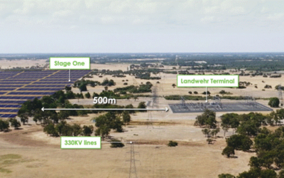 Frontier Energy's Waroona Renewable Energy Project (pictured) will include a 132MW solar PV power plant. Image: Frontier Energy.